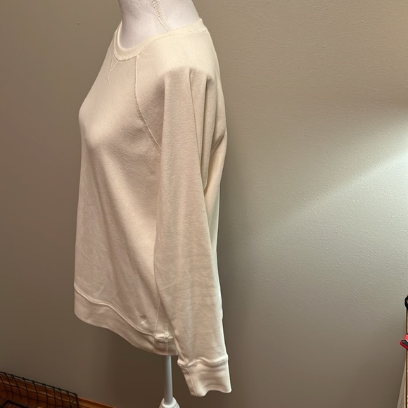 Eddie Bauer Cream Crewneck Sweatshirt - Picture 3 of 6